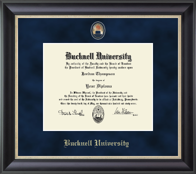 Bucknell University diploma frame - Regal Edition Diploma Frame in Noir