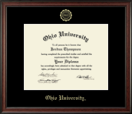Gold Embossed Diploma Frame