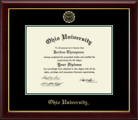 Gold Embossed Diploma Frame