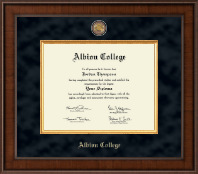 Albion College Presidential Masterpiece Diploma Frame in Madison
