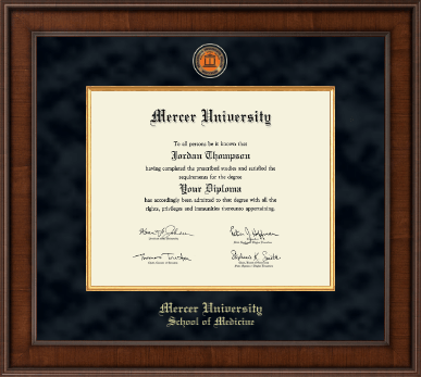 Mercer University diploma frame - Presidential Masterpiece Diploma Frame in Madison
