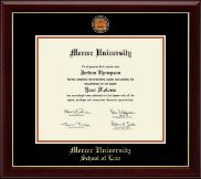Mercer University Masterpiece Medallion Diploma Frame in Gallery