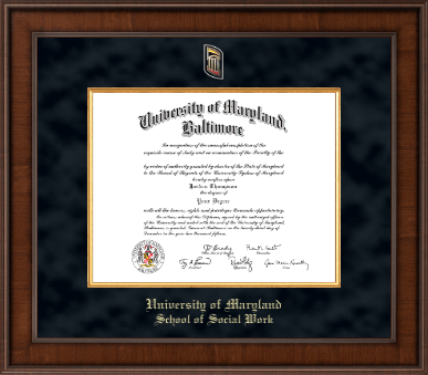 University of Maryland Baltimore diploma frame - Presidential Masterpiece Diploma Frame in Madison