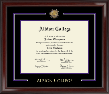 Albion College diploma frame - Showcase Edition Diploma Frame in Encore