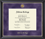Albion College diploma frame - Regal Edition Diploma Frame in Noir