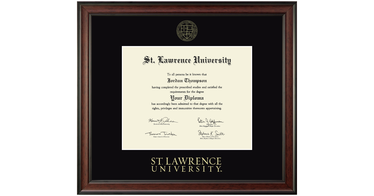 Gold Embossed Diploma Frame in Studio St. Lawrence University - Item ...