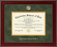 Charleston School of Law Presidential Masterpiece Diploma Frame in Jefferson