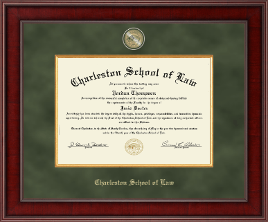 Charleston School of Law diploma frame - Presidential Masterpiece Diploma Frame in Jefferson