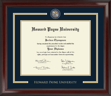 Howard Payne University diploma frame - Showcase Edition Diploma Frame in Encore