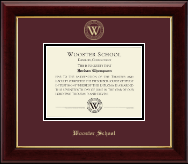Wooster School in Connecticut diploma frame - Gold Embossed Diploma Frame in Gallery