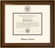Wooster School in Connecticut diploma frame - Dimensions Diploma Frame in Westwood
