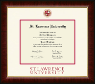 St. Lawrence University Dimensions Diploma Frame in Murano