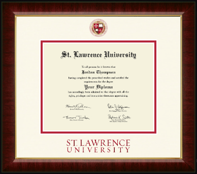 St. Lawrence University diploma frame - Dimensions Diploma Frame in Murano