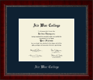 Air War College Silver Embossed Diploma Frame in Sutton