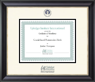 The Upledger Institute certificate frame - Dimensions Certificate Frame in Noir