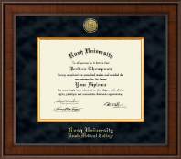Rush University diploma frame - Presidential Gold Engraved Diploma Frame in Madison