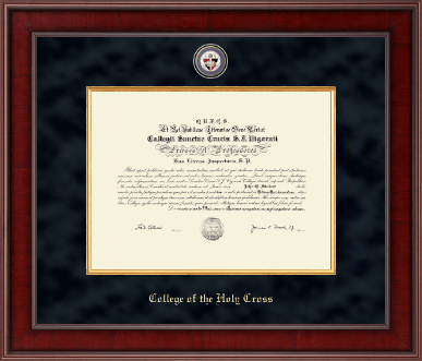 College of the Holy Cross diploma frame - Presidential Masterpiece Diploma Frame in Jefferson