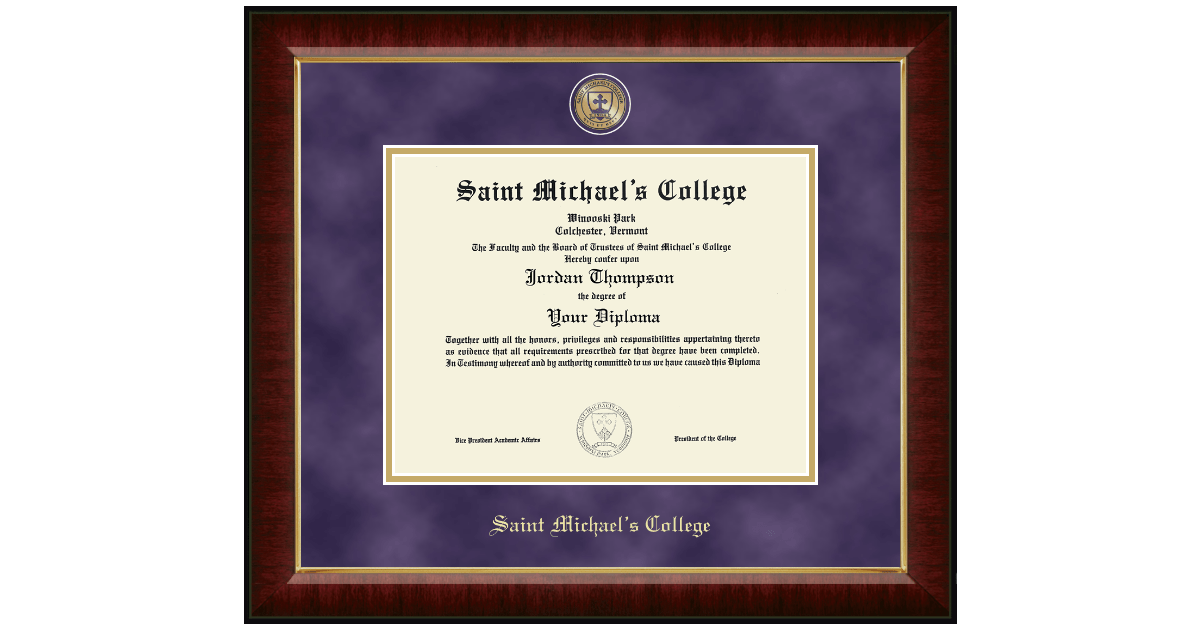 Masterpiece Medallion Diploma Frame in Murano Saint Michael s