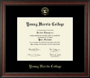 Young Harris College diploma frame - Gold Embossed Diploma Frame in Studio