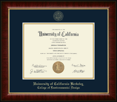 University of California Berkeley diploma frame - Gold Embossed Diploma Frame in Murano
