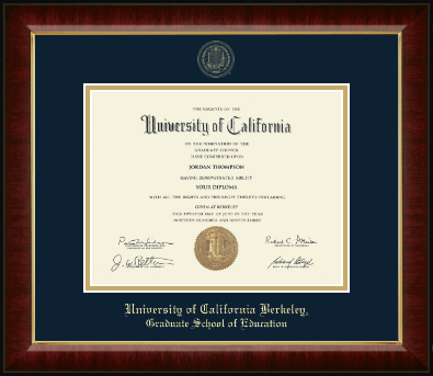 University of California Berkeley diploma frame - Gold Embossed Diploma Frame in Murano