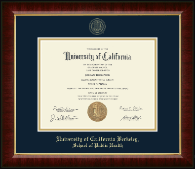 University of California Berkeley diploma frame - Gold Embossed Diploma Frame in Murano