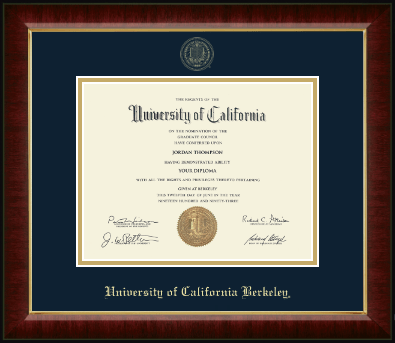 University of California Berkeley diploma frame - Gold Embossed Diploma Frame in Murano