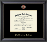 Muhlenberg College Masterpiece Medallion Diploma Frame in Noir
