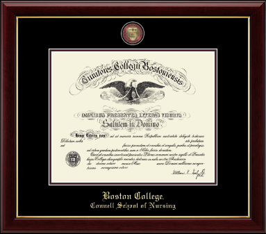 Boston College diploma frame - Masterpiece Medallion Diploma Frame in Gallery
