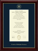 Princeton Theological Seminary diploma frame - Gold Embossed Diploma Frame in Gallery