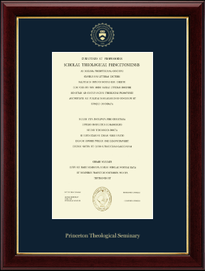 Princeton Theological Seminary diploma frame - Gold Embossed Diploma Frame in Gallery