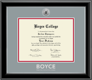The Southern Baptist Theological Seminary diploma frame - Silver Engraved Medallion Diploma Frame in Onyx Silver