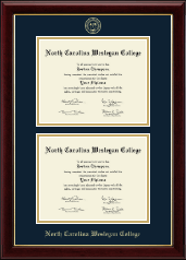 North Carolina Wesleyan College Double Diploma Frame in Gallery
