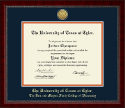 The University of Texas at Tyler diploma frame - Gold Engraved Medallion Diploma Frame in Sutton