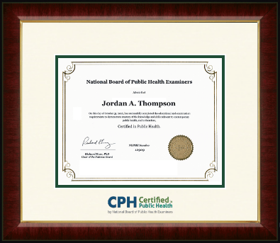 National Board of Public Health Examiners certificate frame - Dimensions Certificate Frame in Murano