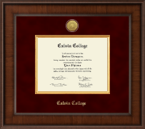 Calvin College Presidential Gold Engraved Diploma Frame in Madison
