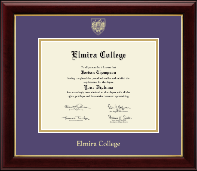 Elmira College diploma frame - Gold Embossed Diploma Frame in Gallery