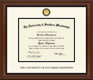 The University of Southern Mississippi diploma frame - Dimensions Diploma Frame in Austin