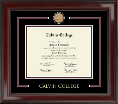 Calvin College diploma frame - Showcase Edition Diploma Frame in Encore