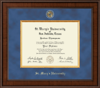 St. Mary's University diploma frame - Presidential Masterpiece Diploma Frame in Madison