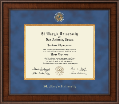 St. Mary's University diploma frame - Presidential Masterpiece Diploma Frame in Madison