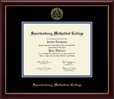 Spartanburg Methodist College diploma frame - Gold Embossed Diploma Frame in Galleria