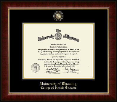 University of Wyoming diploma frame - Masterpiece Medallion Diploma Frame in Murano