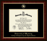University of Wyoming diploma frame - Masterpiece Medallion Diploma Frame in Murano