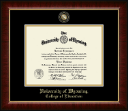 University of Wyoming diploma frame - Masterpiece Medallion Diploma Frame in Murano
