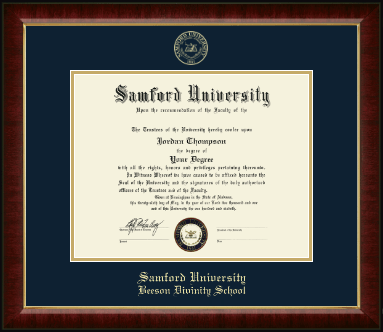 Samford University diploma frame - Gold Embossed Diploma Frame in Murano