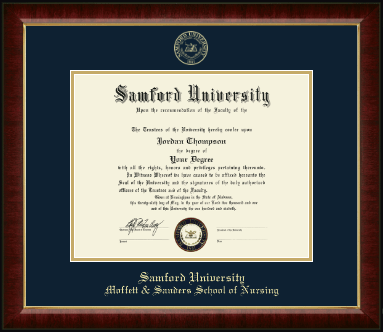 Samford University diploma frame - Gold Embossed Diploma Frame in Murano