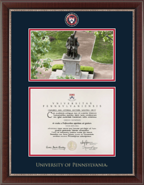 University of Pennsylvania diploma frame - Campus Scene Masterpiece Diploma Frame in Chateau