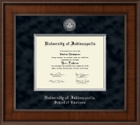 University of Indianapolis Presidential Silver Engraved Diploma Frame in Madison