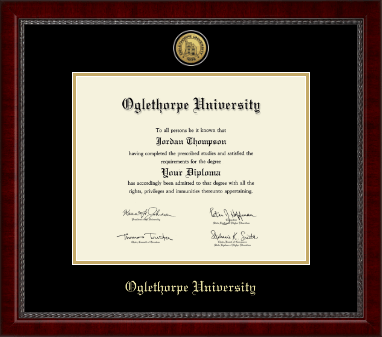 Oglethorpe University diploma frame - Gold Engraved Medallion Diploma Frame in Sutton